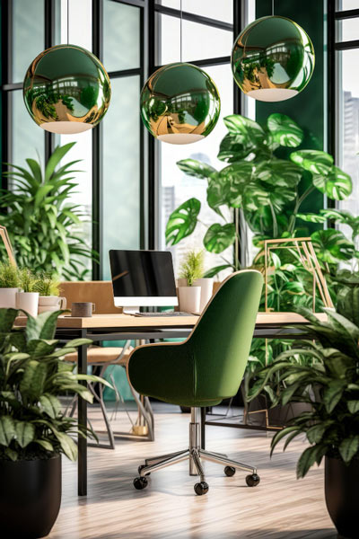 Location de plantes vertes pour les entreprises, restaurants, hôtels... par nature au bureau sur la région d'Aix Marseille
